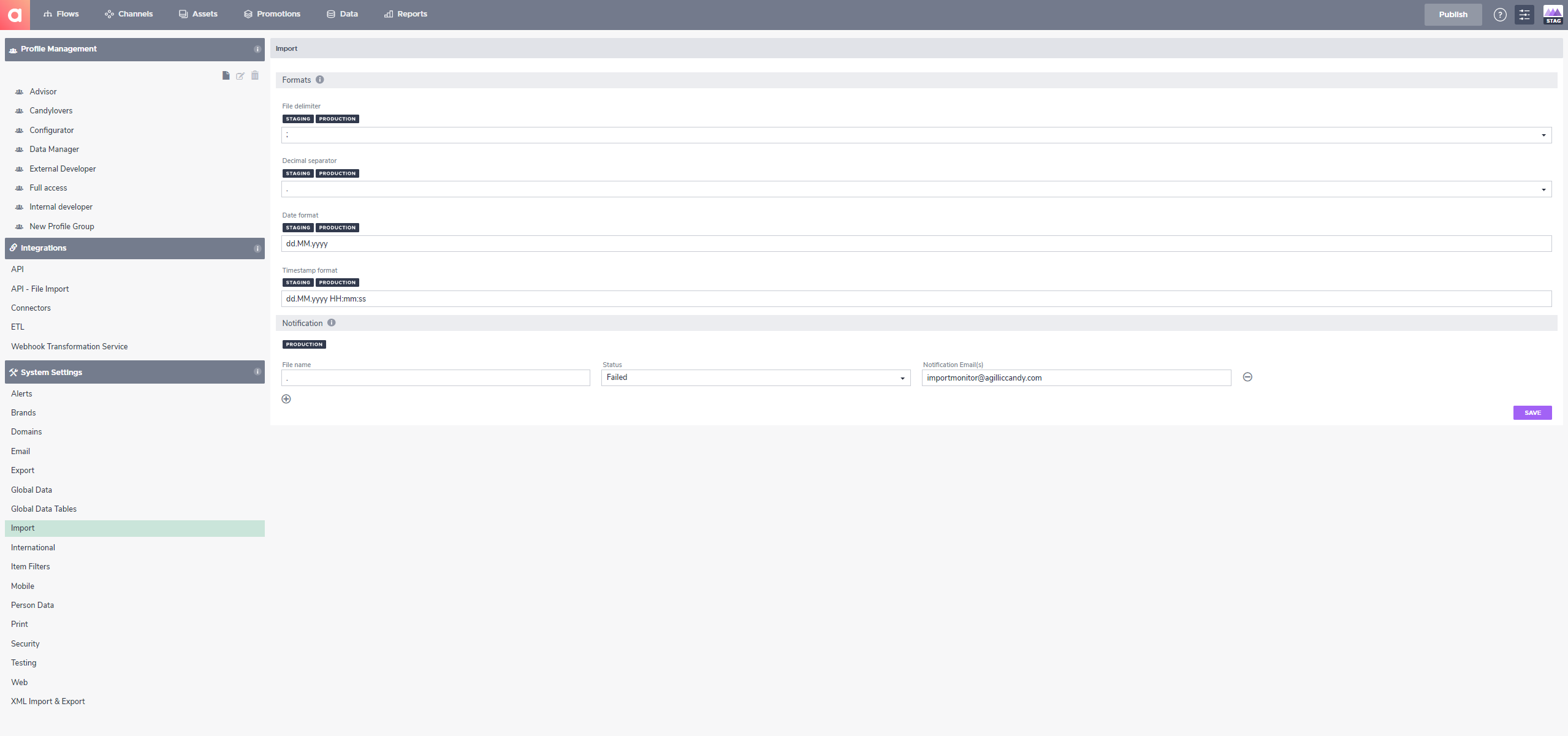 How to Create an Import File – Agillic Support